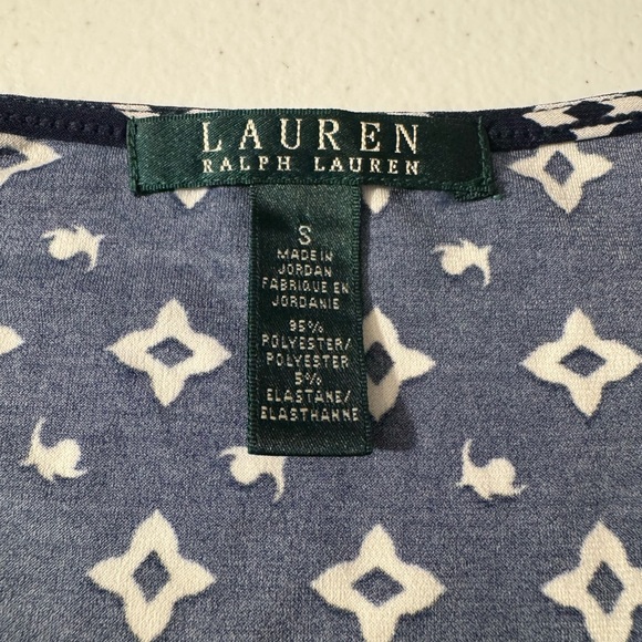 Ralph Lauren Black Dress with White Geometric Print - Long Sleeve - Picture 4 of 6